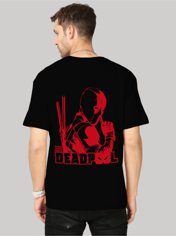 Deadpool Black Oversized Tshirt