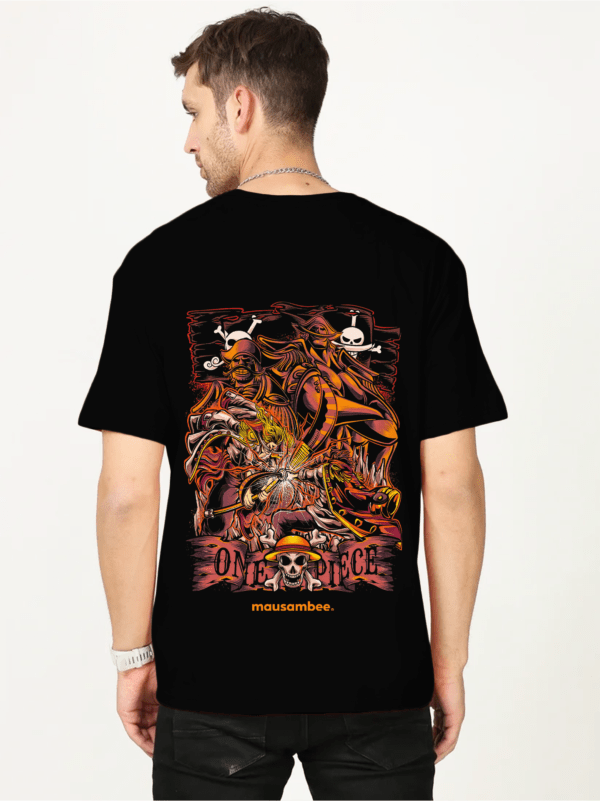 One Piece Black Oversized T-shirt