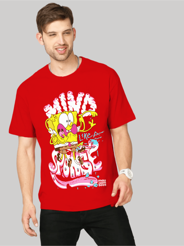 SpongeBob Red Oversized T-Shirt