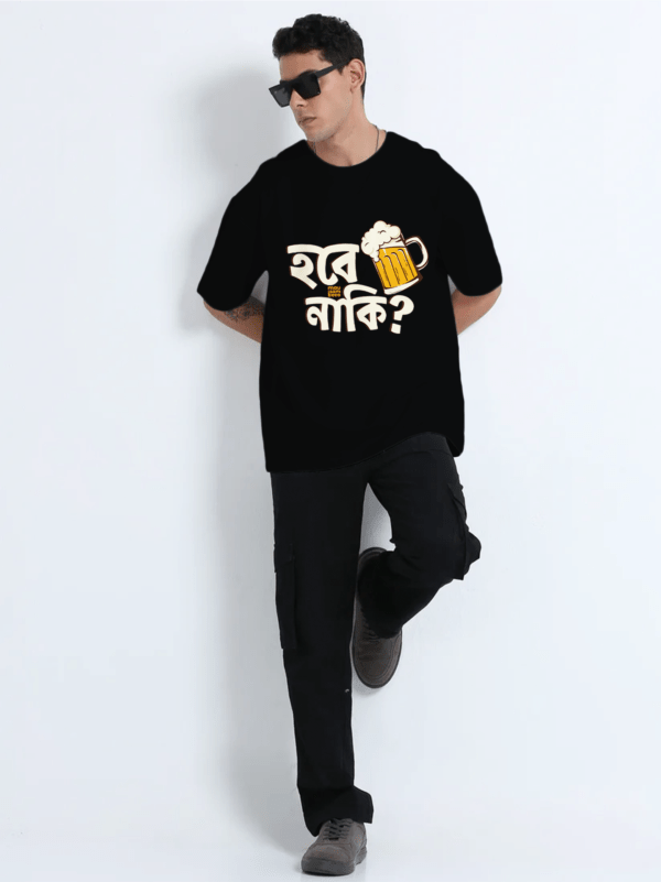 Hobe Naki Black Oversized Tshirt