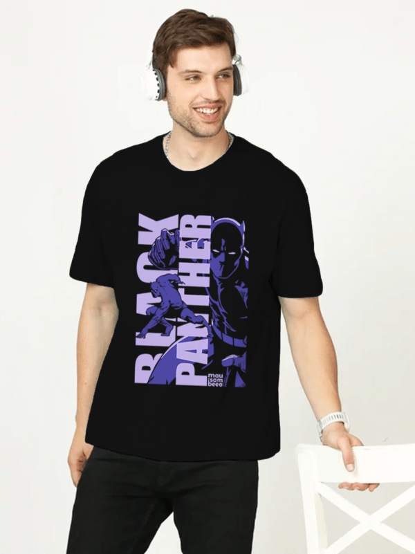 Black Panther Purple Oversized T-Shirt